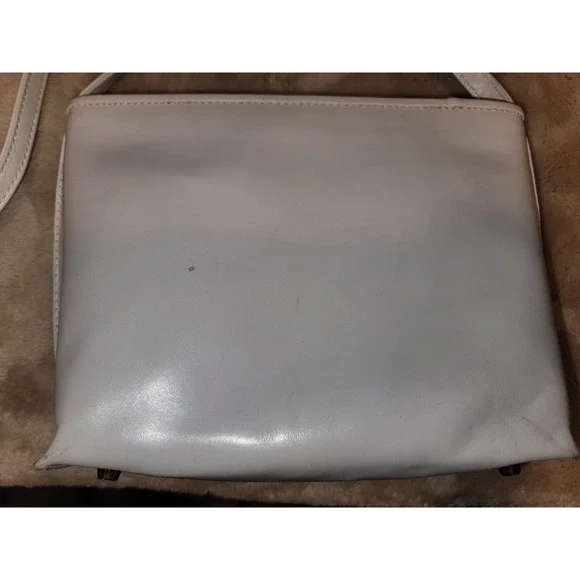 Vintage Monsac White Leather Crossbody - Picture 7 of 14